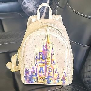 Like NEW Disney 50th Anniversary Loungefly Castle Backpack| Limited Edition